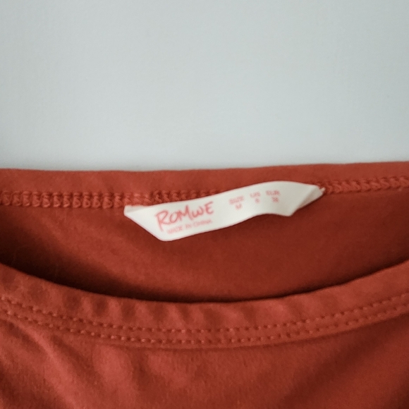 Sun Embroidered Rust Tank Top - Picture 2 of 4